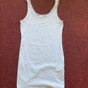 Gray tank top dress